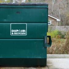 Dumpster pad cleaning